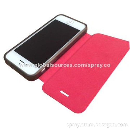Ultra-slim PU Case for iPhone 5S, PC + TPU Frame Hot Sealing Technology